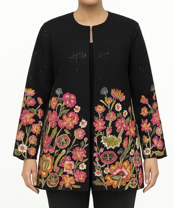 مانتو مجلسی کوتاه زنانه بوکان مدل 4052