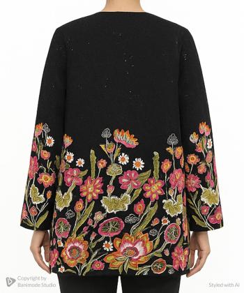 مانتو مجلسی کوتاه زنانه بوکان مدل 4052