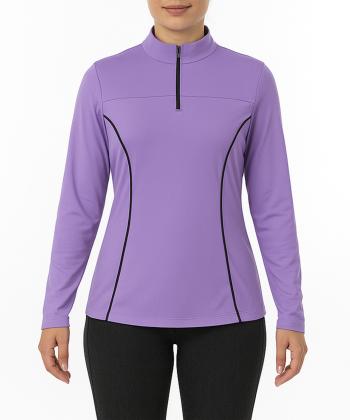 تیشرت ورزشی نيم زيپ زنانه هاليدي كد D002C5