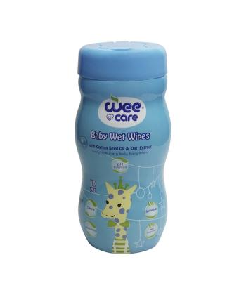 دستمال مرطوب کودک حاوی روغن پنبه دانه وی کر بسته 70 عددی