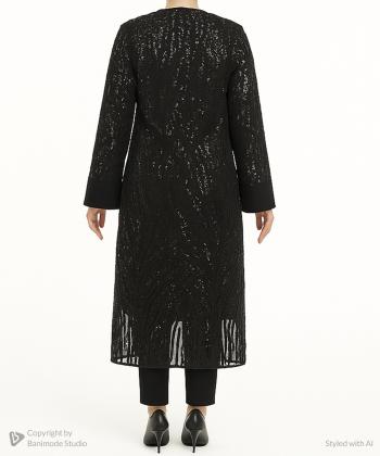 مانتو مجلسی بلند زنانه بوکان مدل 3577