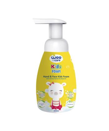فوم شستشوی دست و صورت کودک وی کر حاوی عصاره عسل و گلیسیرین حجم 200 میلی لیتر