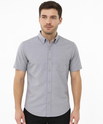 پیراهن آستین کوتاه مردانه آروما مدل 13902003