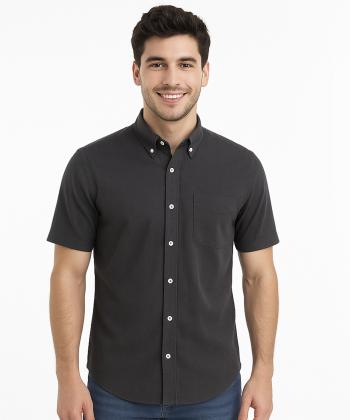 پیراهن آستین کوتاه مردانه آروما مدل 13902003