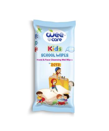 دستمال مرطوب پاک کننده دست و صورت وی کر مناسب کودکان بسته 12 عددی