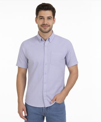 پیراهن آستین کوتاه مردانه آروما مدل 13902003