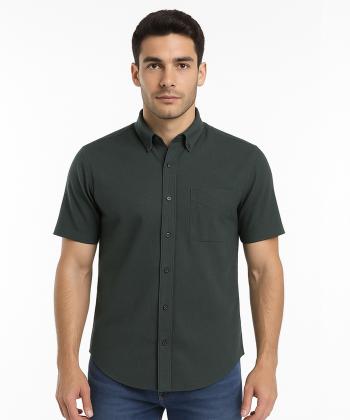 پیراهن آستین کوتاه مردانه آروما مدل 13902003