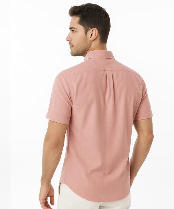 پیراهن آستین کوتاه مردانه آروما مدل 13902003