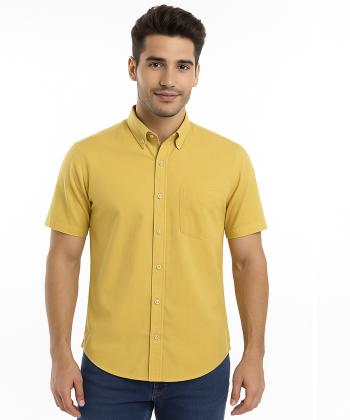 پیراهن آستین کوتاه مردانه آروما مدل 13902003