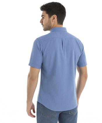 پیراهن آستین کوتاه مردانه آروما مدل 13902003