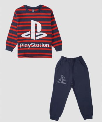 تيشرت آستين بلند و شلوار پسرانه باني نو طرح پلي استيشن