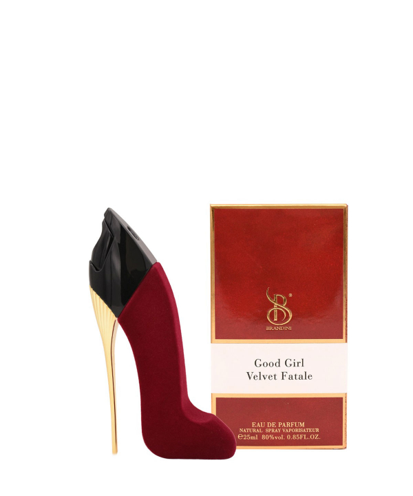 عطر جیبی زنانه برندینی Brandini مدل Good Girl Velvet Fatal حجم 25 میلی‌لیتر