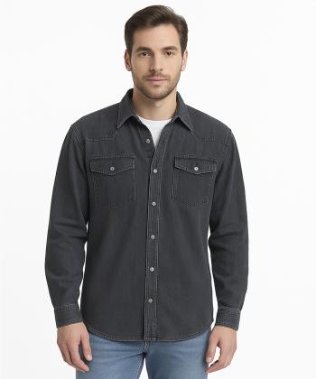 پیراهن آستین بلند مردانه آر ان اس مدل 12202258