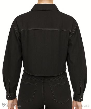 شومیز آستین بلند جين زنانه ادورا كد 15251140