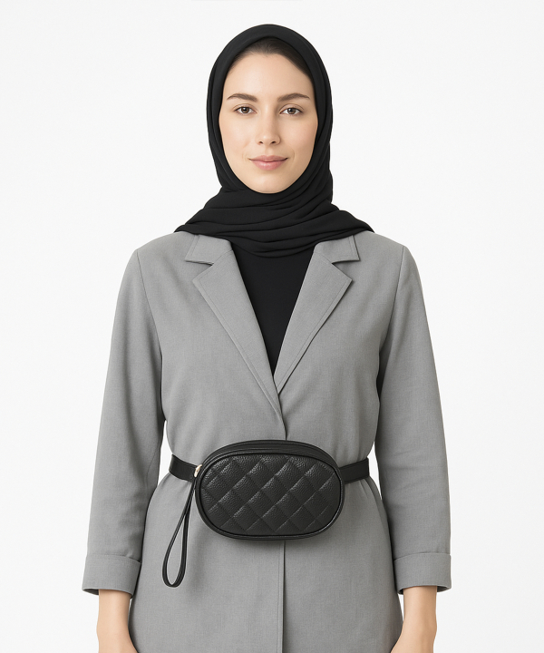 کیف کمری زنانه چرم طبیعی نوین چرم مدل 9695