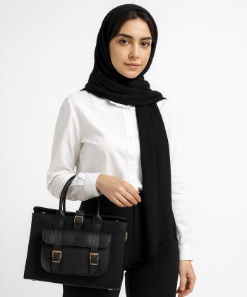 کیف اداری چرم طبیعی زنانه صاد مدل AA020