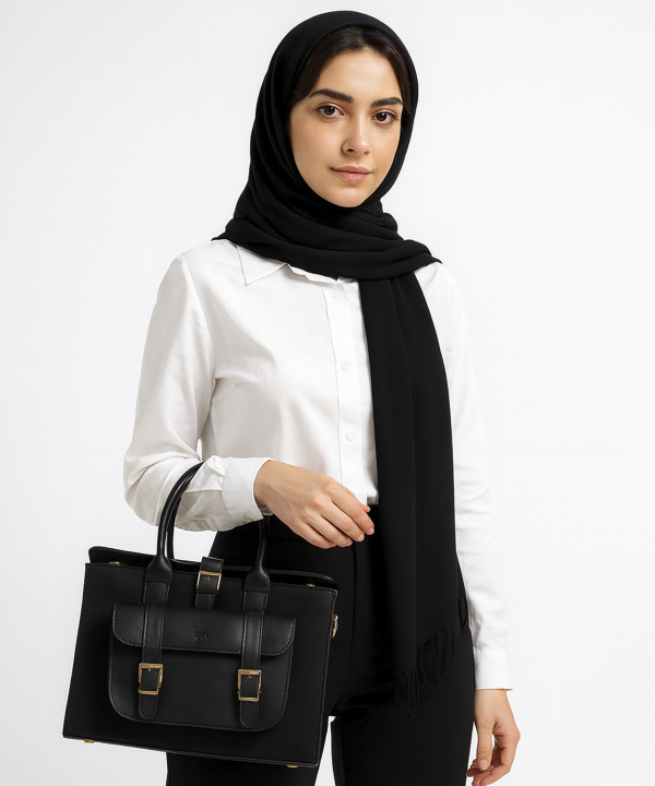 کیف اداری چرم طبیعی زنانه صاد مدل AA020