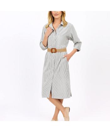 پیراهن نخی زنانه سه دو مدل 5SW18NT0911