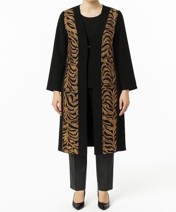 مانتو بلند مجلسی زنانه بوکان کد 3575