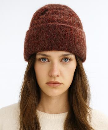 كلاه بافت زنانه نوولاشال كد 66133