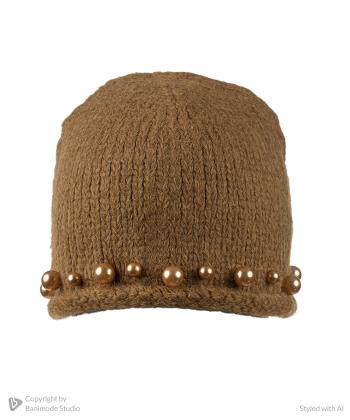 كلاه لبه مرواريد زنانه نوولاشال كد 66117