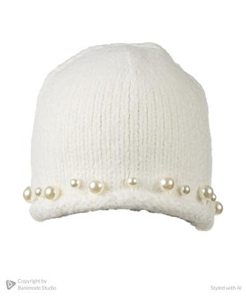 كلاه لبه مرواريد زنانه نوولاشال كد 66117