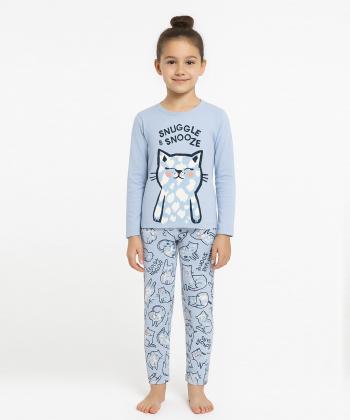 ست تیشرت و شلوار دخترانه باني نو طرح اسنوگل