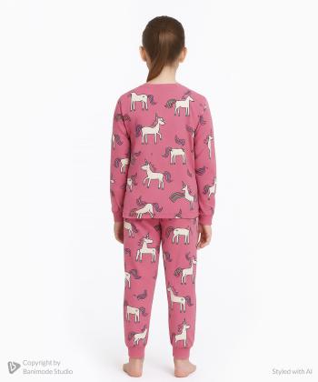 ست تیشرت و شلوار نخی دخترانه بانی نو مدل 57003199