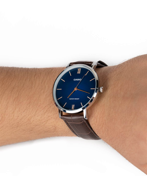 ساعت مچی مردانه کاسیو Casio مدل MTP-VT01L-2BUDF