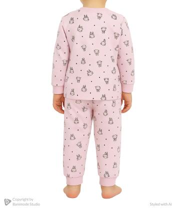 ست تیشرت و شلوار دخترانه مندوست كد 15103