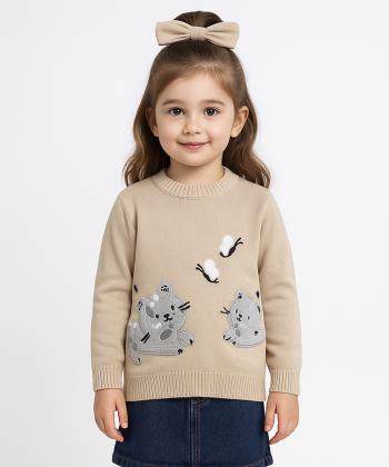 پلیور دخترانه مندوست كد 14210