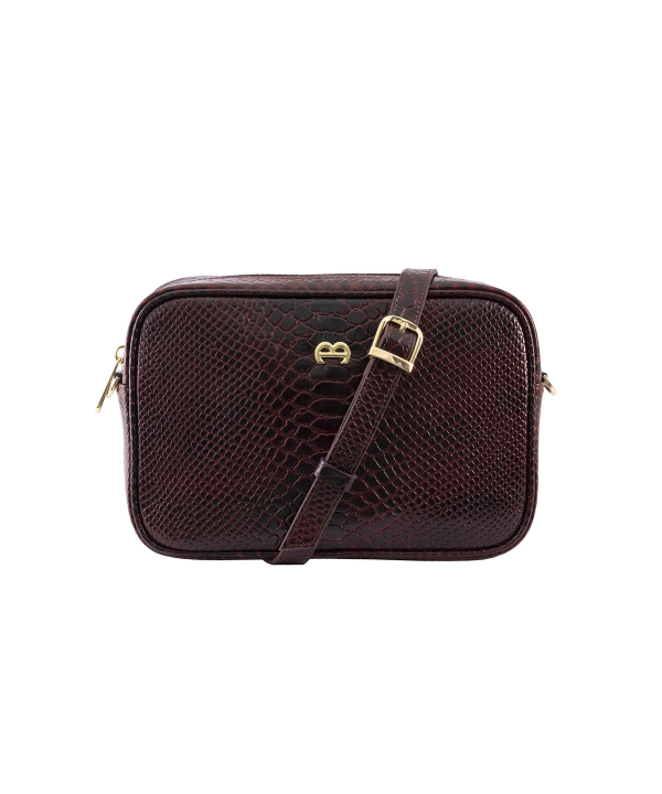کیف کراس بادی زنانه چرم طبیعی منط مدل f142