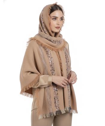 شال نخي پاييزه زنانه نوولاشال كد 55295