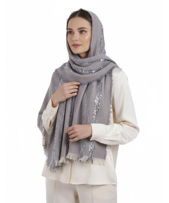 شال نخي پاييزه زنانه نوولاشال كد 55295