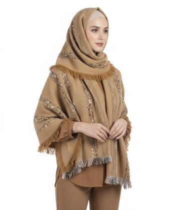 شال نخي پاييزه زنانه نوولاشال كد 55295