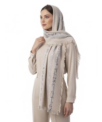 شال نخي پاييزه زنانه نوولاشال كد 55295