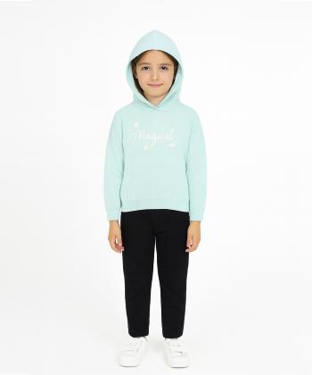 هودی نخی دخترانه ال سی وایکیکی مدل W312028Z4