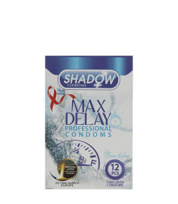 کاندوم تاخیری و خاردار شدو Shadow مدل Max Delay بسته 12 عددی