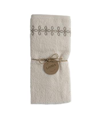 حوله دست لوما مدل گلدوزی گلبرگ