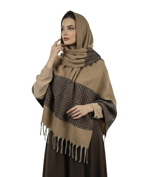 شال موهر زنانه نوولاشال كد 55296