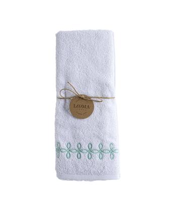 حوله دست لوما مدل گلدوزی گلبرگ