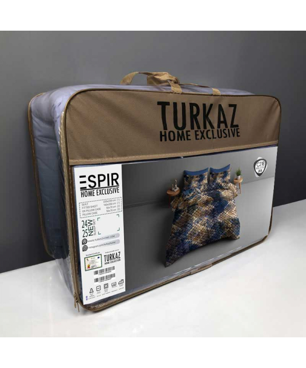 ست روتختي دو نفره 6 تكه توركاز Turkaz طرح c218