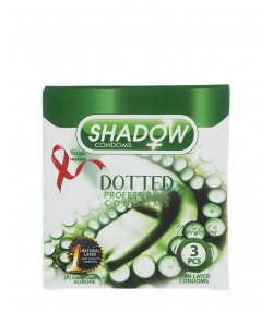کاندوم تاخیری و خاردار شدو Shadow مدل Dotted بسته 3 عددی