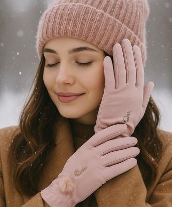 دستكش برف دخترانه بالون كد GL28