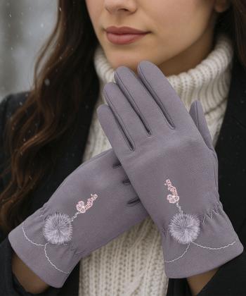 دستكش برف دخترانه بالون كد GL28