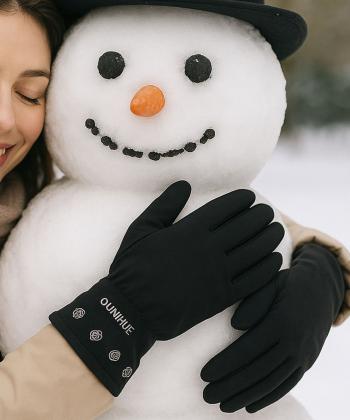دستكش برف دخترانه بالون كد GL26