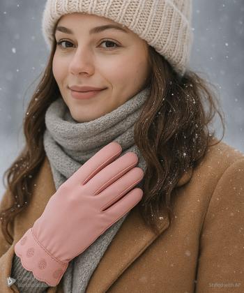 دستكش برف دخترانه بالون كد GL26