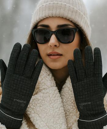 دستكش برف دخترانه بالون كد GL27