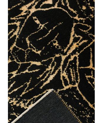 فرش دستباف کشکولی آبی2 سرمه ای ذوالانواری 3211KASHKULI