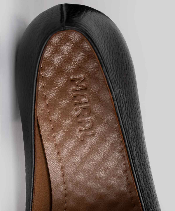 کفش زنانه پاشنه‌دار مارال چرم Maral Leather مدل ثمین